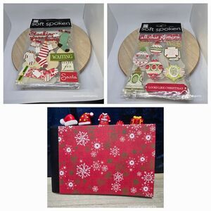 Handmade Notebook Journal Altered Composition Book 7½ x 5 inches Christmas